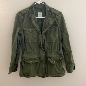 GAP olive utility jacket
